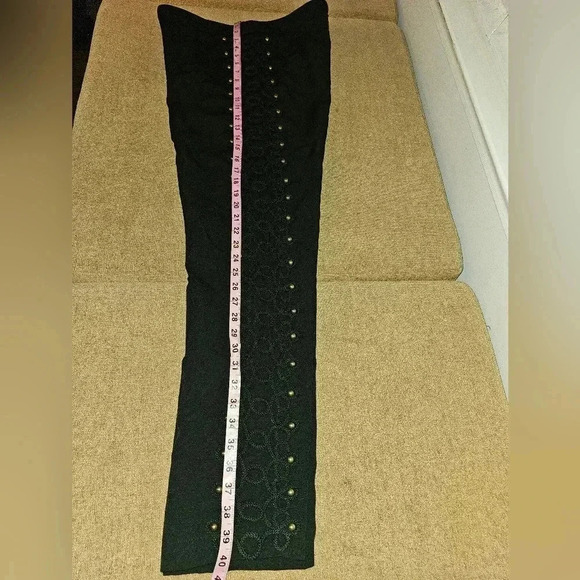 Glamor Girl Suit with beaded blazer, asymmetrical pleaded blazer, matching pants - Picture 4 of 7